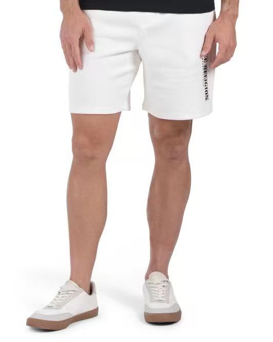 【預購】TRUE RELIGION H060651 側邊 Logo 男裝短褲 (白色)
