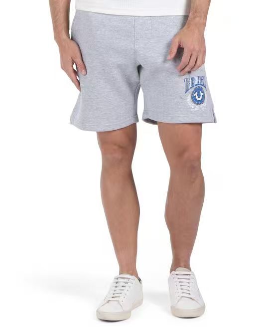 【預購】TRUE RELIGION H060652 圓 Logo 男裝短褲 (麻灰色)