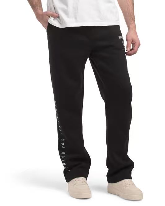 【預購】TRUE RELIGION H060654 Arch Logo 直腳長褲 (黑色)