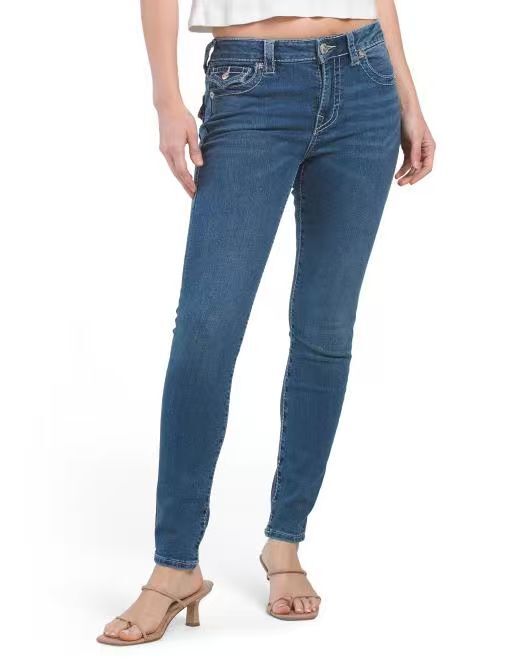 【預購】TRUE RELIGION H060659 Jennie 中腰顯瘦窄腳牛仔褲 (洗水藍色)