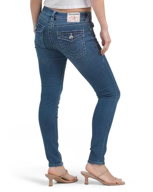 【預購】TRUE RELIGION H060659 Jennie 中腰顯瘦窄腳牛仔褲 (洗水藍色)