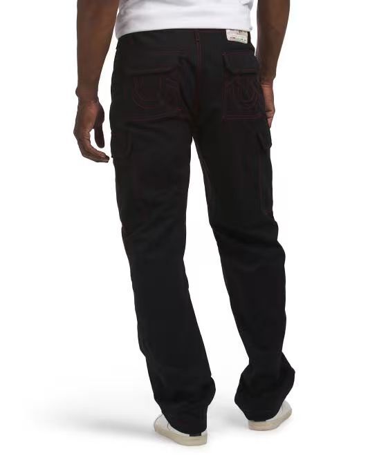 【預購】TRUE RELIGION H060660 Cargo 工裝長褲 (黑色)