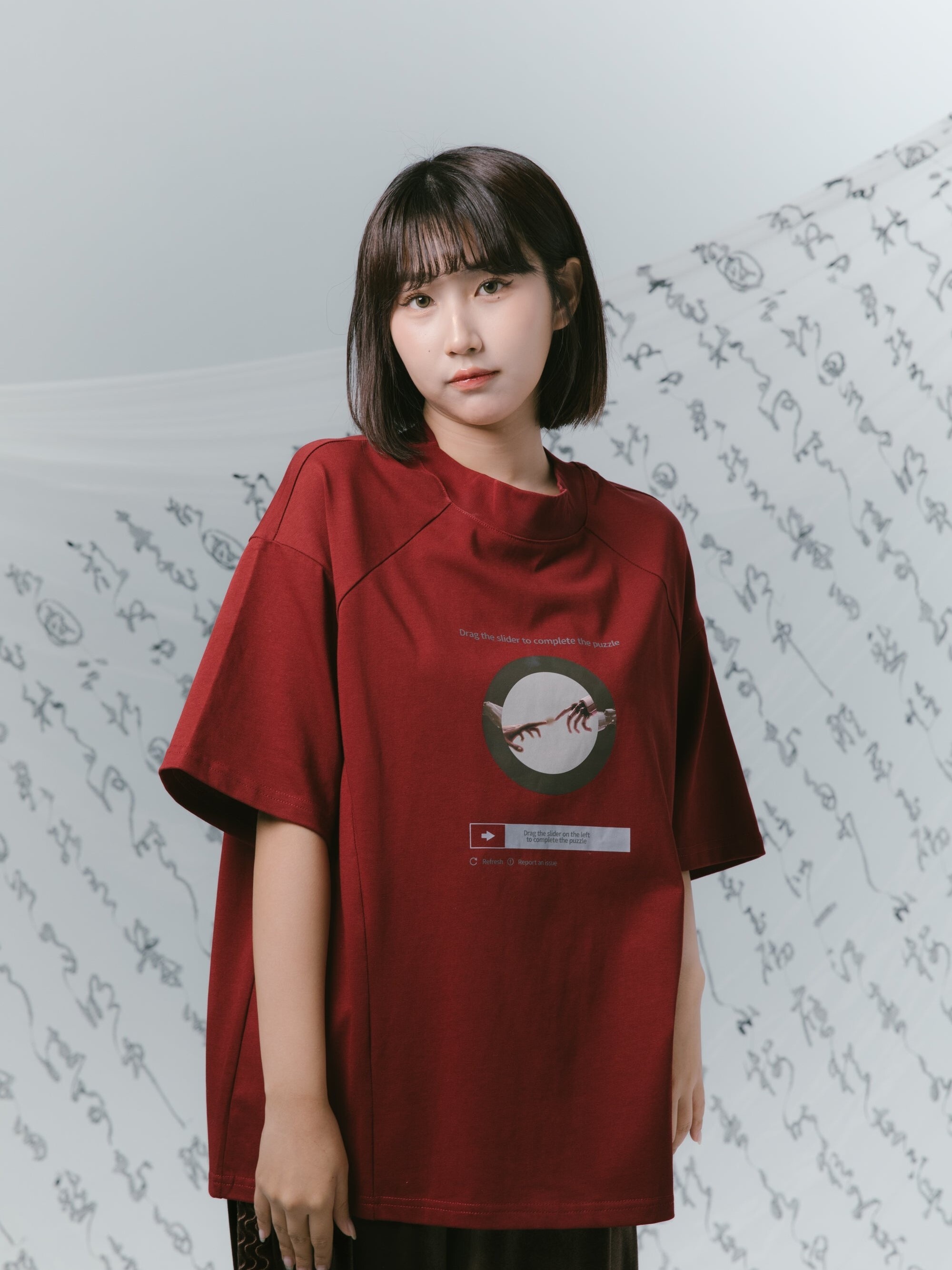 JIN ACCESS PENDING 登陸驗證 TEE- 紅色