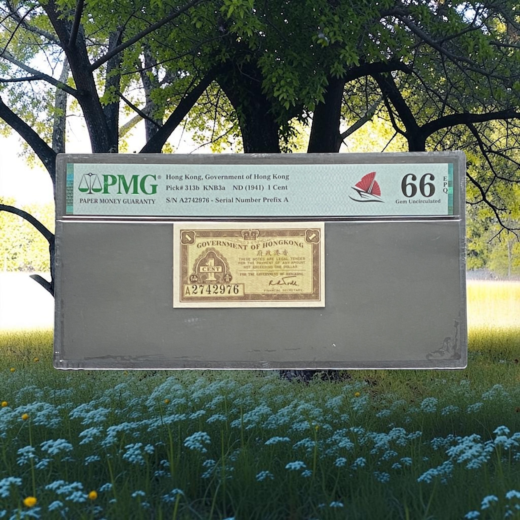 1941年香港政府一仙 (PMG 66分) A2742976