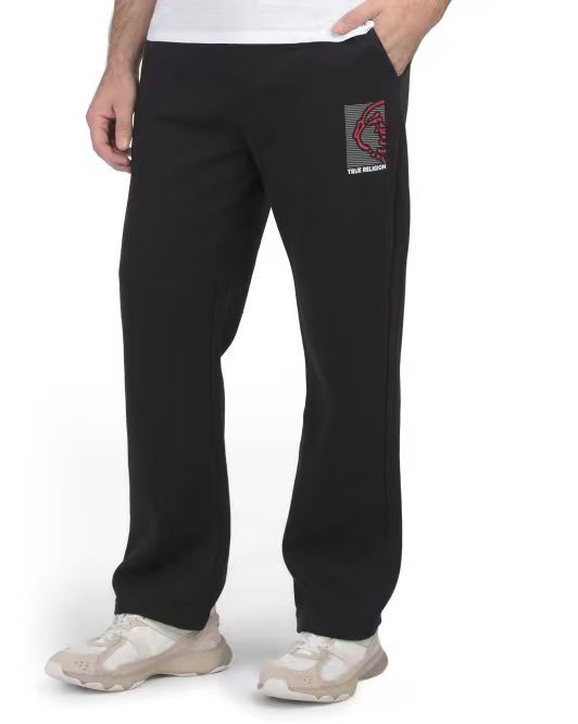 【預購】TRUE RELIGION H060669 Buddha Logo 直腳長褲 (黑色)