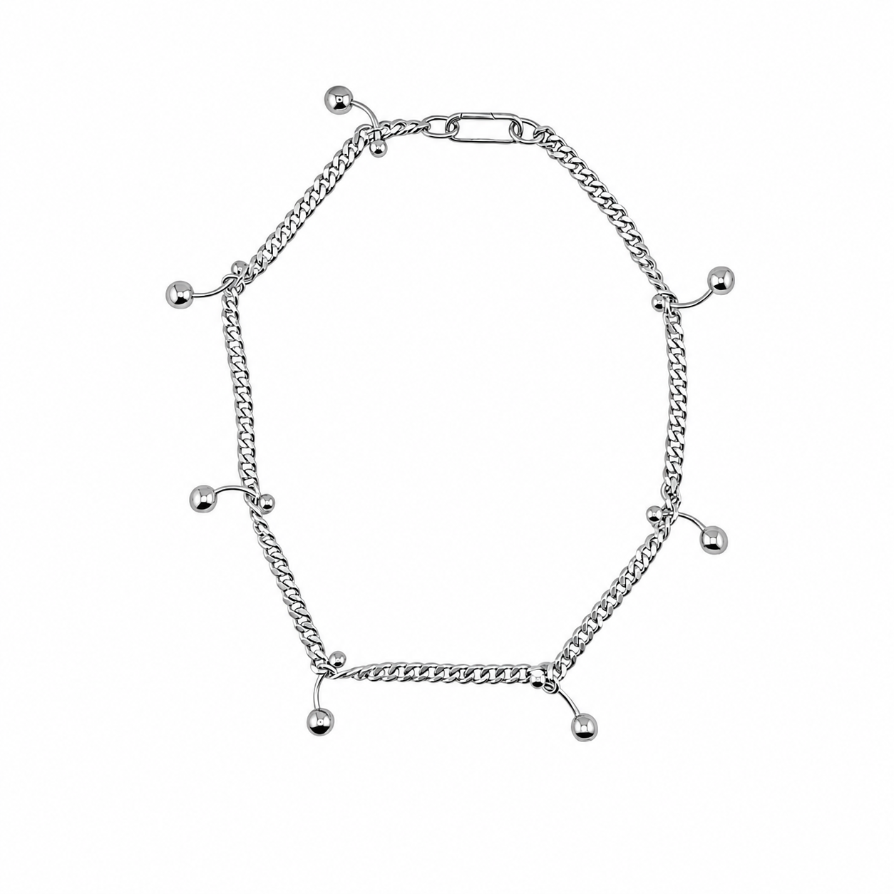 Annabel B-Barbell Chain Necklace
