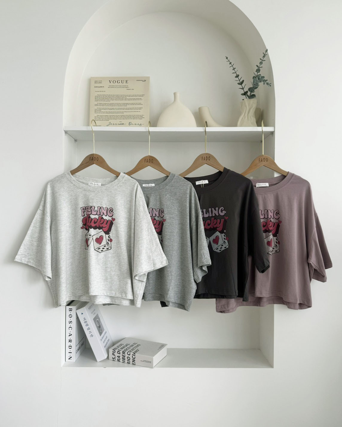 法朵Fado shop｜🎲復古幸運骰子寬鬆短T 0215157 四色