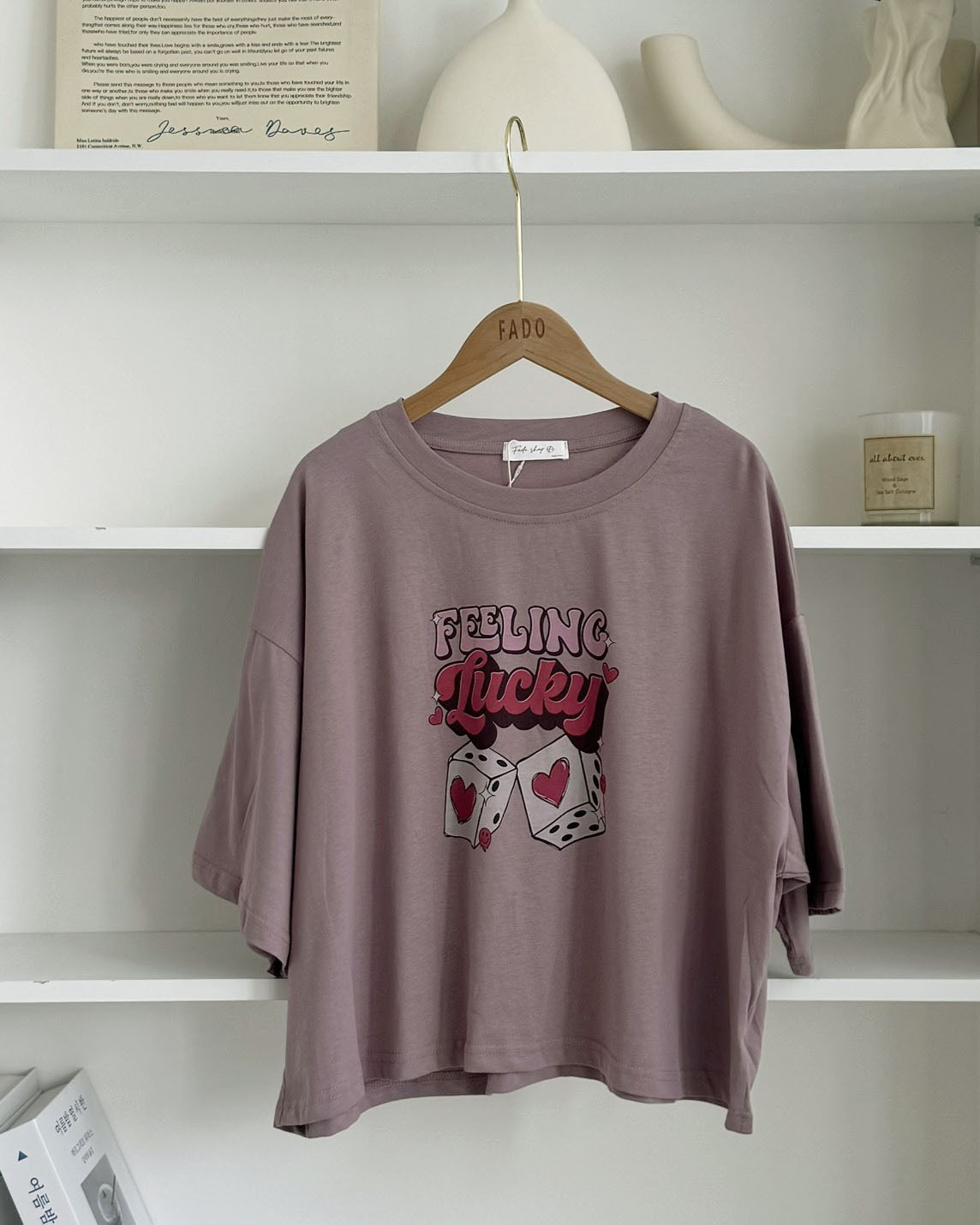 法朵Fado shop｜🎲復古幸運骰子寬鬆短T 0215157 四色
