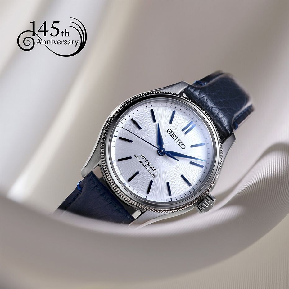 【SEIKO 日本精工】Presage系列 日期顯示 機械錶 懷舊復古 藍色 HCC004J1