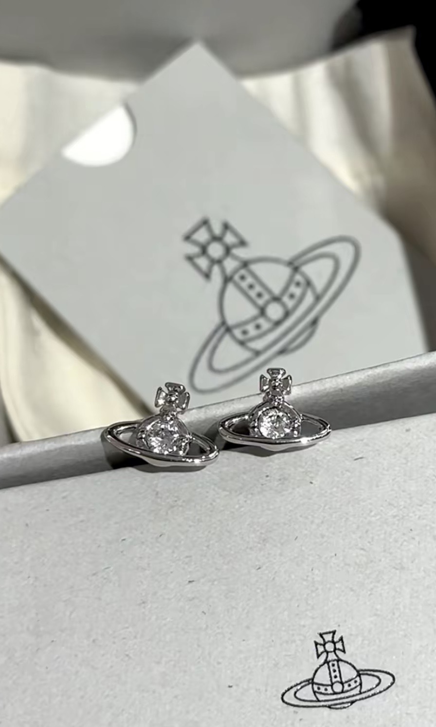 Vivienne Westwood Nano 星球白銀耳環