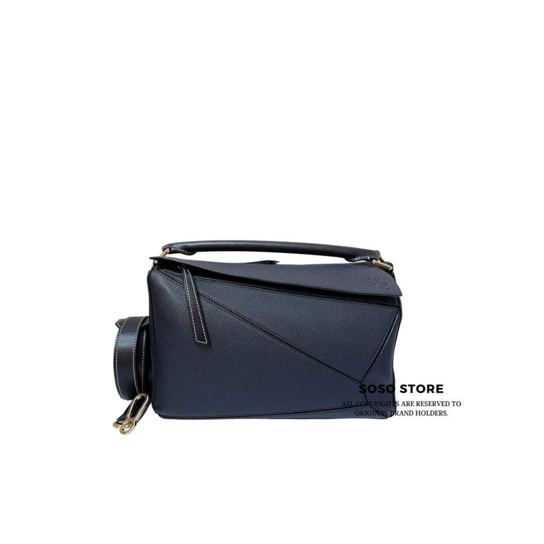Loewe Puzzle Bag - Marine / SHW