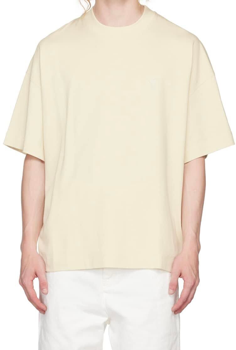 Ami Paris tonal small ADC Tee off white