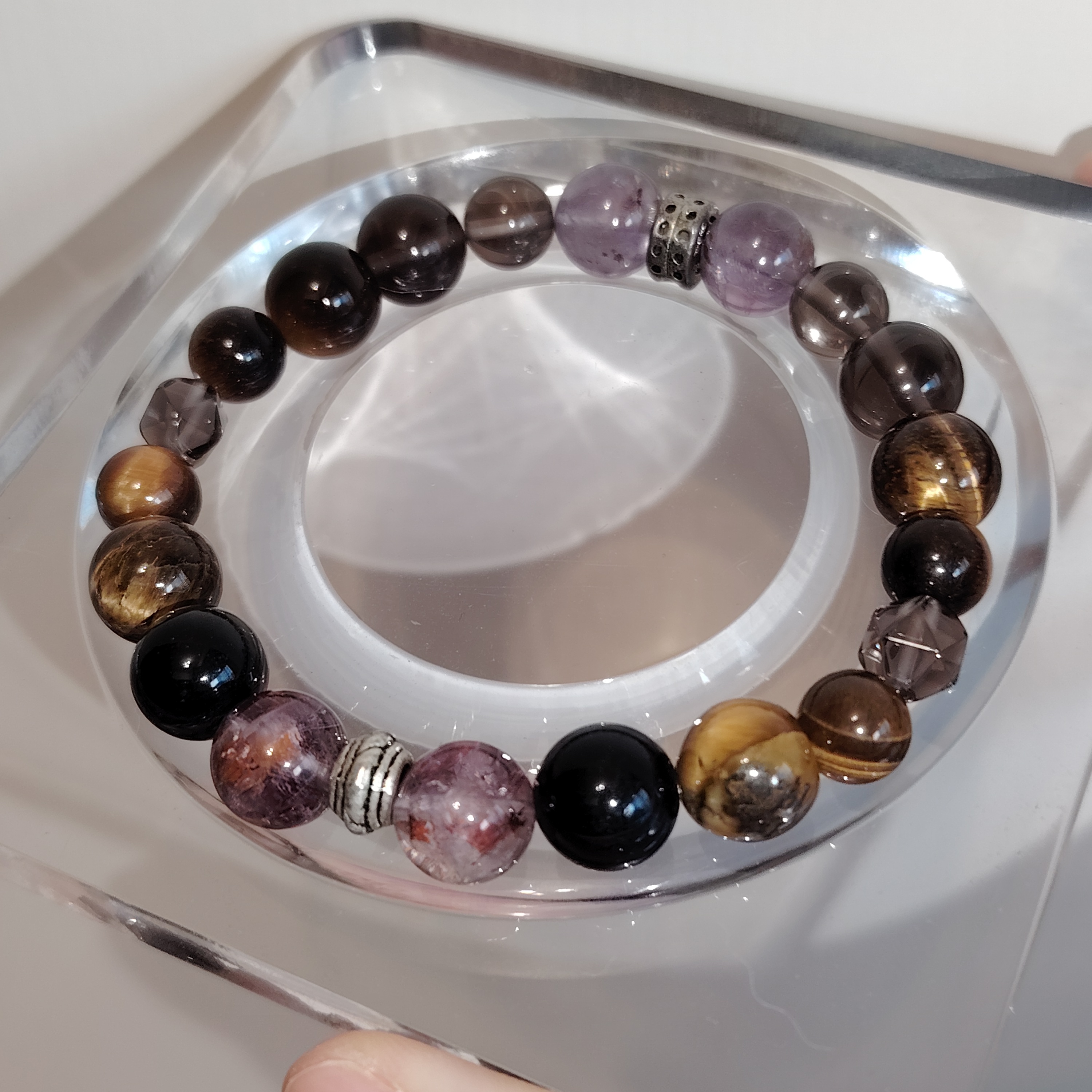 🔮AuraCrystal水晶🔮 黃虎眼冰曜石多寶手串 #M13