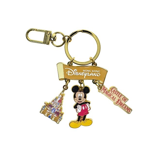香港迪士尼樂園 地標主題 米奇 Mickey 城堡 造型 鑰匙圈 吊飾 -香港迪士尼樂園