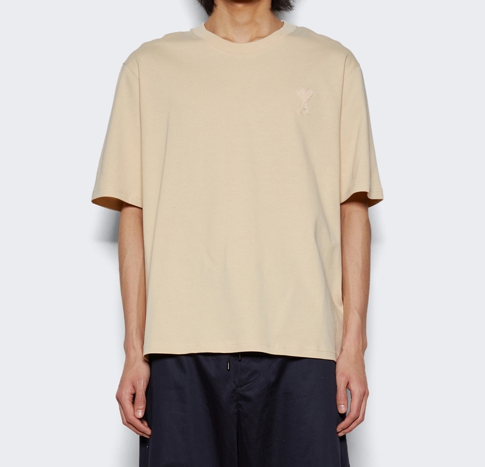 Ami Paris tonal Ami De Coeur Tee vanilla