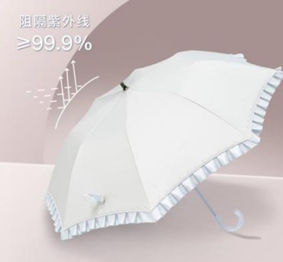 Hepburn Cat France H1135 鑽飾褶縷閃光法式洋傘