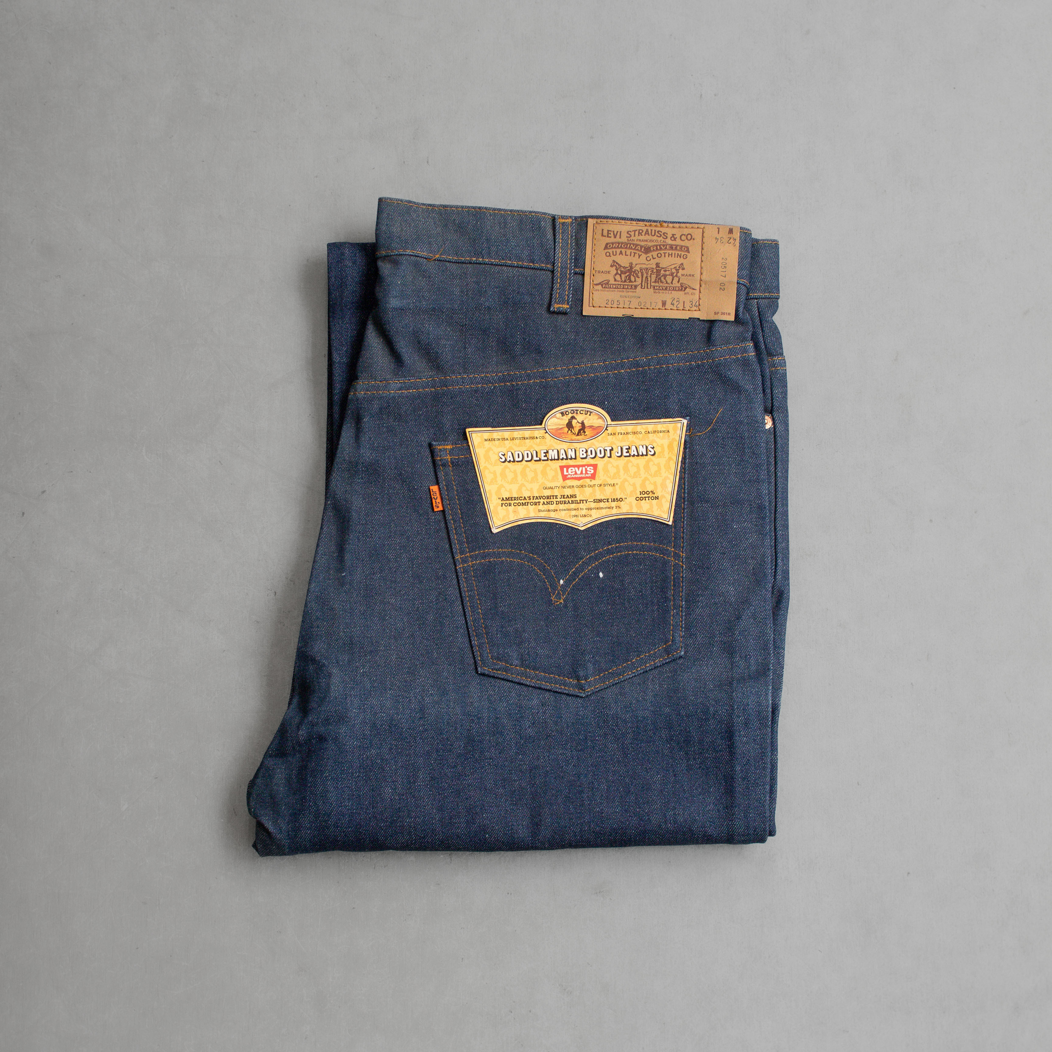 80S NOS LEVIS 517 DENIM PANTS 美國製 庫存新品 靴型 喇叭 牛仔 丹寧 長褲