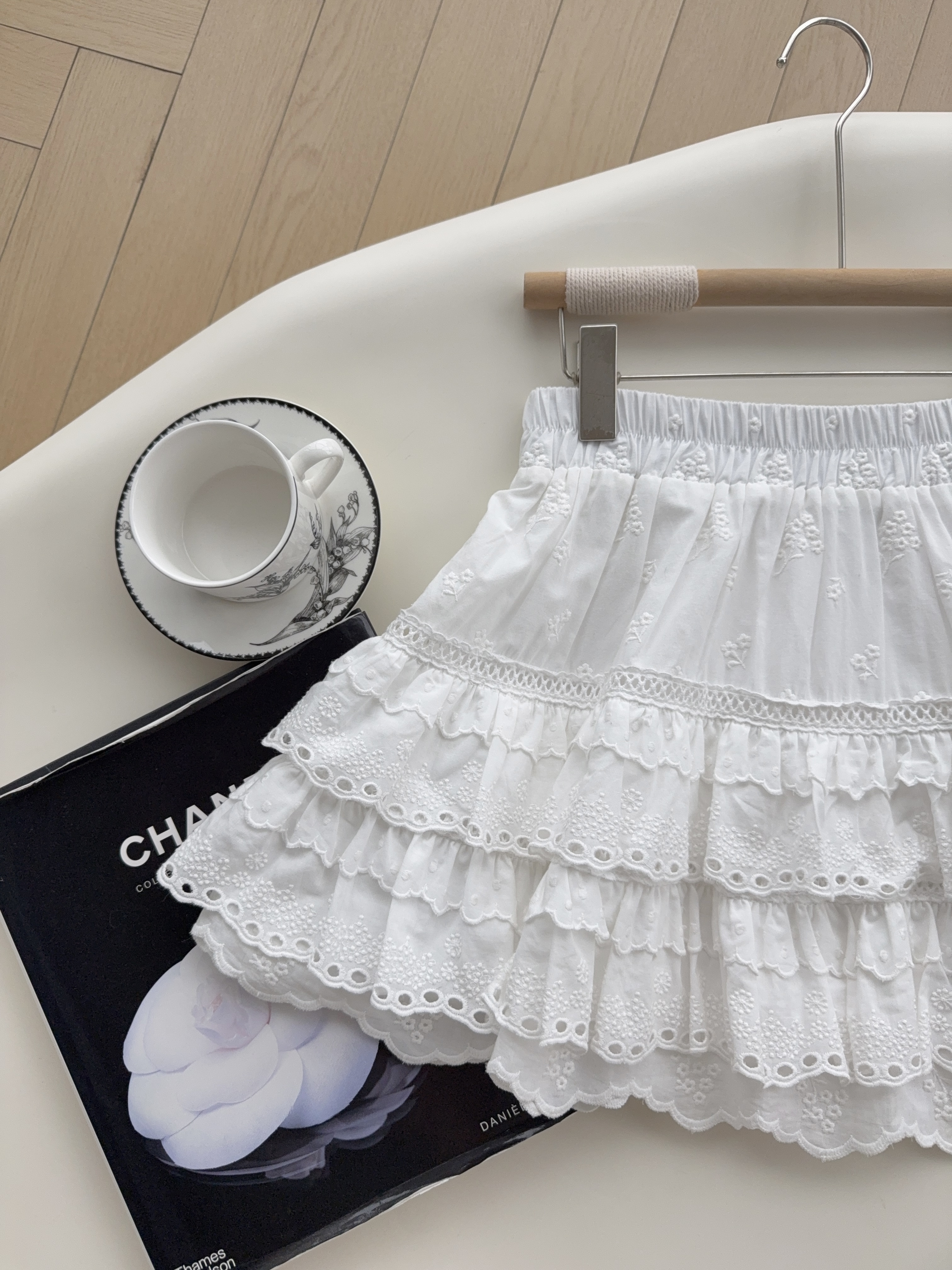 *BJ2 MADE SERIES* Jardin de Fleur Layered Lace Skirt 260421 260602