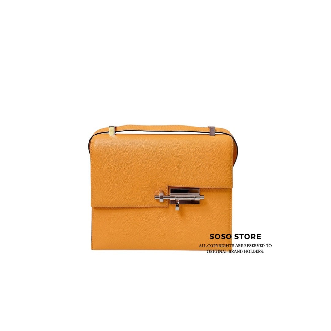 Hermès Verrou 21 - Jaune Ambre / SHW