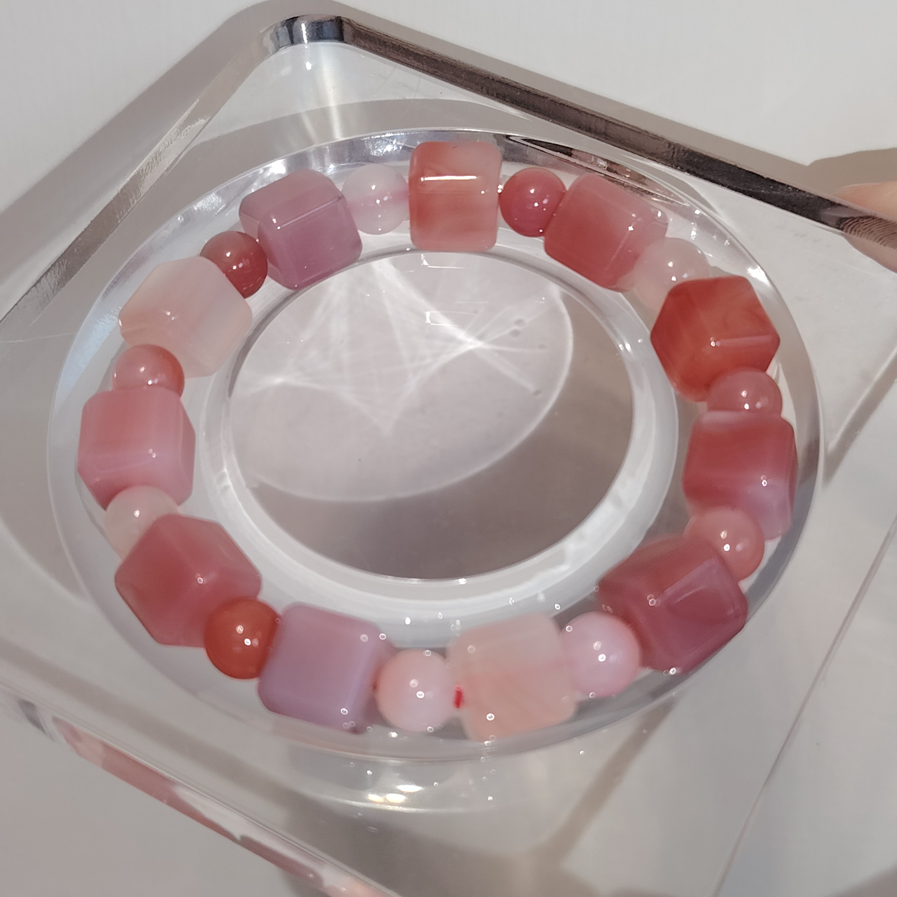 🔮AuraCrystal水晶🔮 鹽源瑪瑙手串 #M04