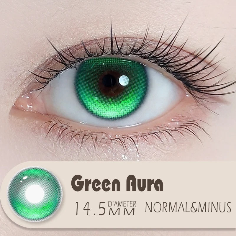[半年拋] MILL CREEK 6 Month Green Aura 半年拋隱形眼鏡｜每盒2片