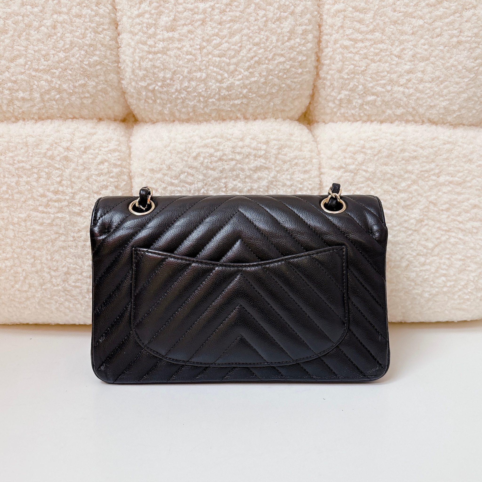 Chanel Classic Medium Double Flap Bag - Black / GHW