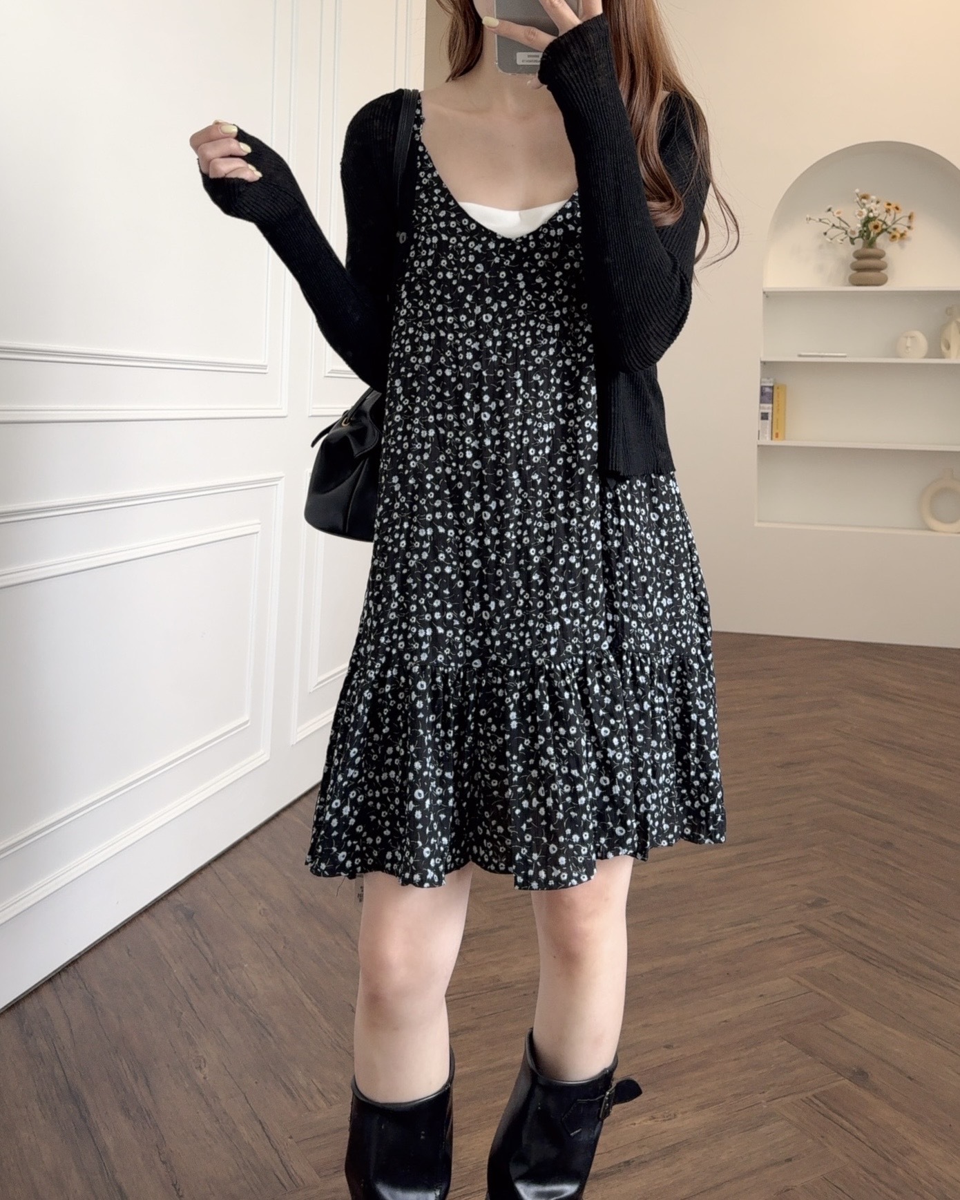 法朵Fado shop｜浪漫日常小碎花吊帶背心裙 6705005 兩色