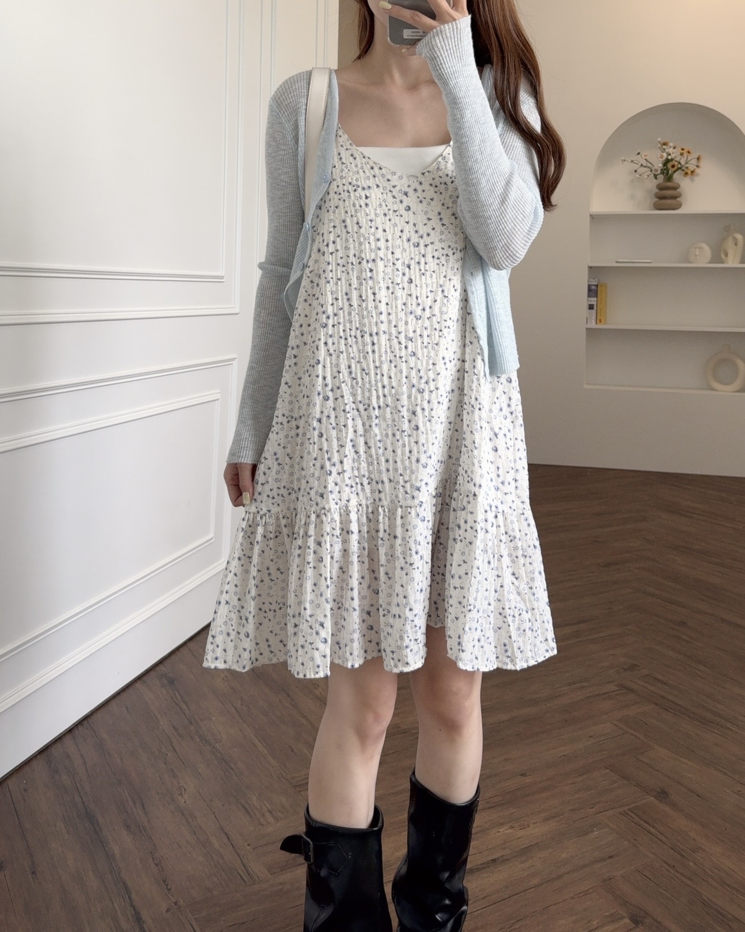 法朵Fado shop｜浪漫日常小碎花吊帶背心裙 6705005 兩色