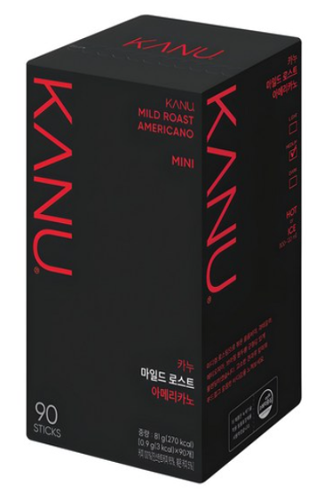 AU150 Maxim) KANU Mild Roast 黑咖啡 0.9g × 90條 EXP:27.09.16