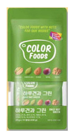 AU139 COLORFOODS 每日堅果 綠色綜合果仁（20g×10包） EXP:3個月或以上