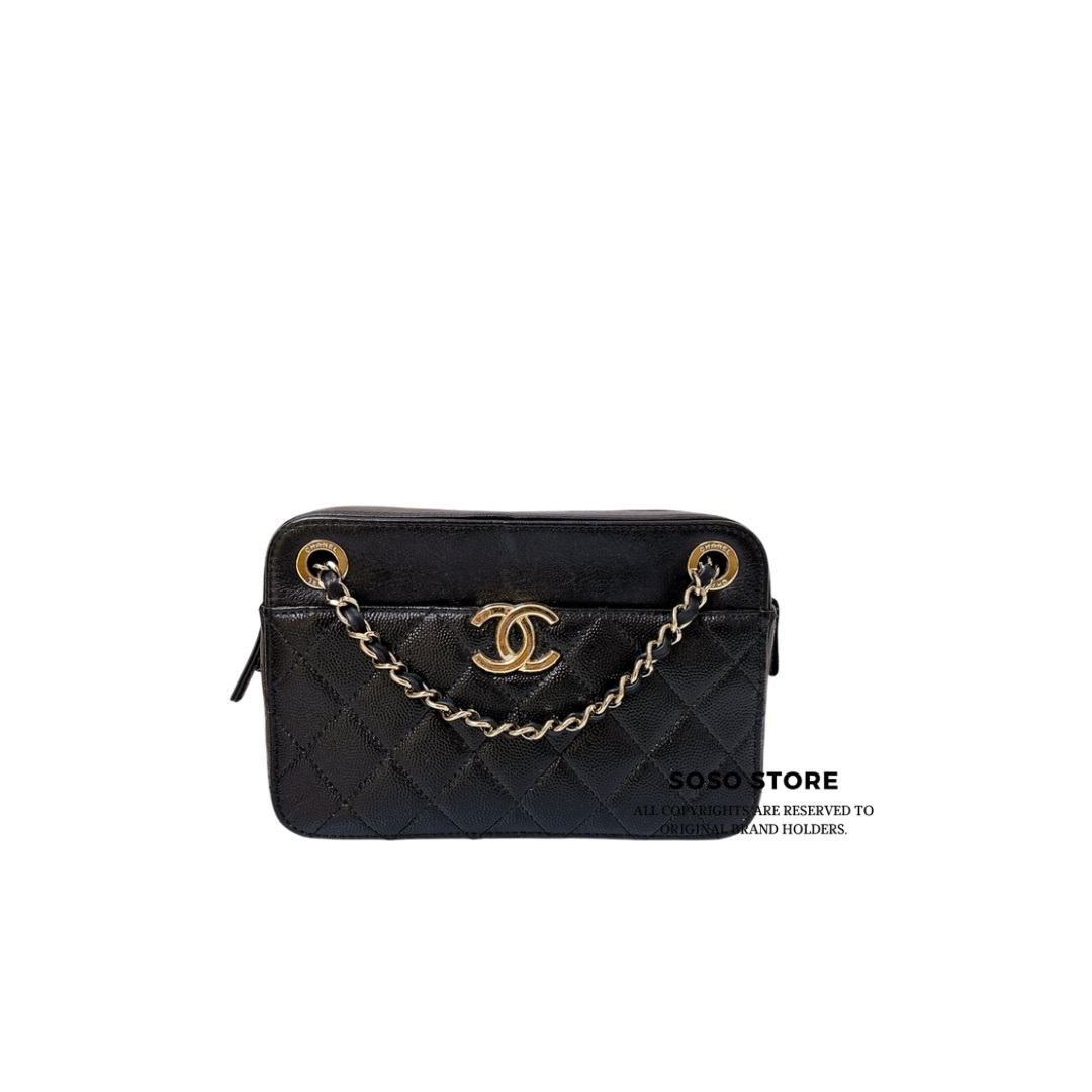 Chanel Camera Bag - Black / GHW