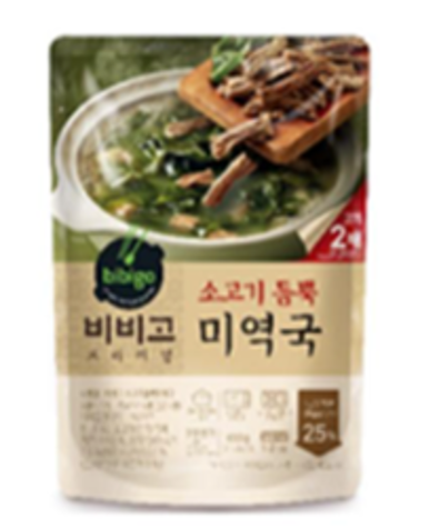 AU108 Bibigo) 牛肉滿滿 海帶湯460g (10包35元區) EXP:3個月或以上