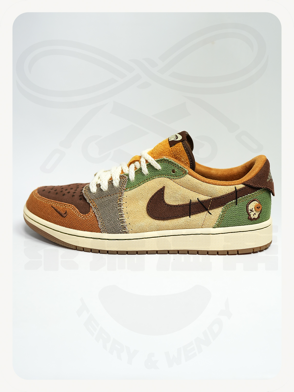 二手 US9.5 Air Jordan 1 Retro Low OG x Zion Williamson 'Voodoo'