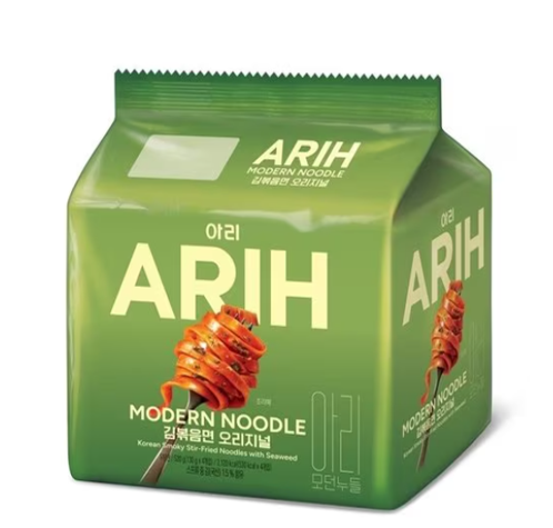 AU029 BTS 聯乘款 - ARIH Modern 拉麵 原味紫菜炒麵 130g (1袋4入)(有優惠.看Live) EXP:26.11.20