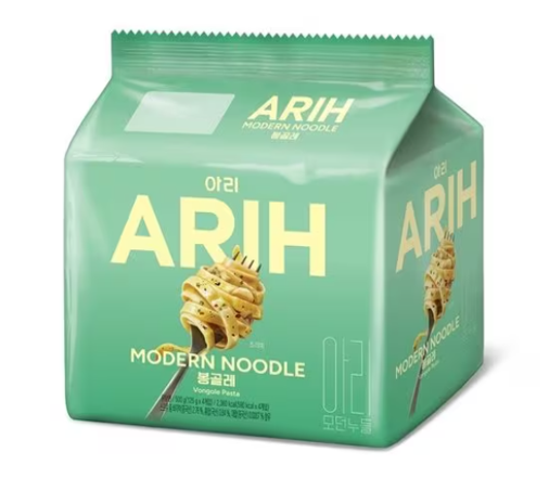 AU030 BTS 聯乘款 - ARIH Modern 拉麵 白酒蜆肉意粉風味 125g (1袋4入)(有優惠.看Live) EXP:26.11.18