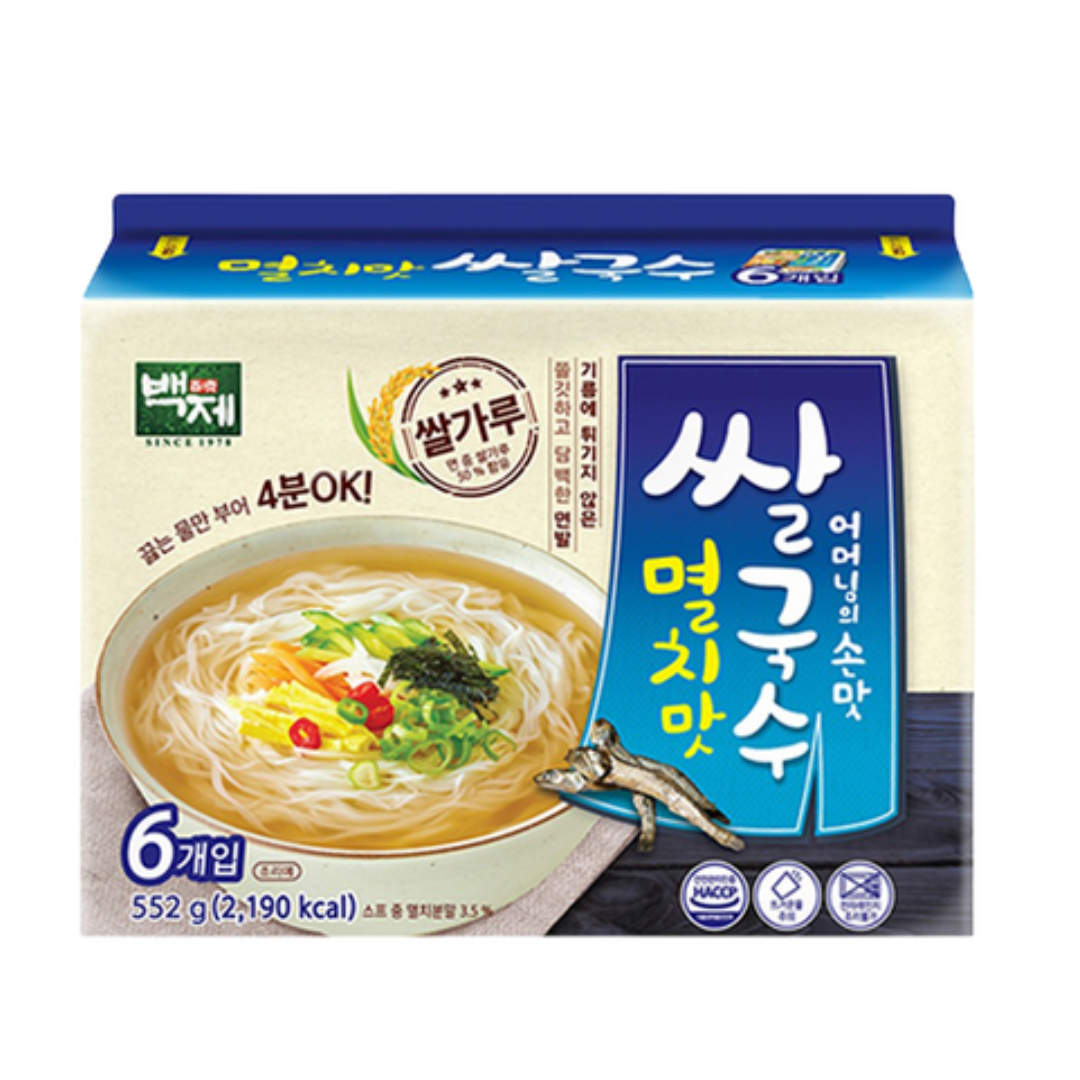 AU052 百濟 即食米粉 - 鳀魚味 92g (1袋6入) EXP:27.11.12