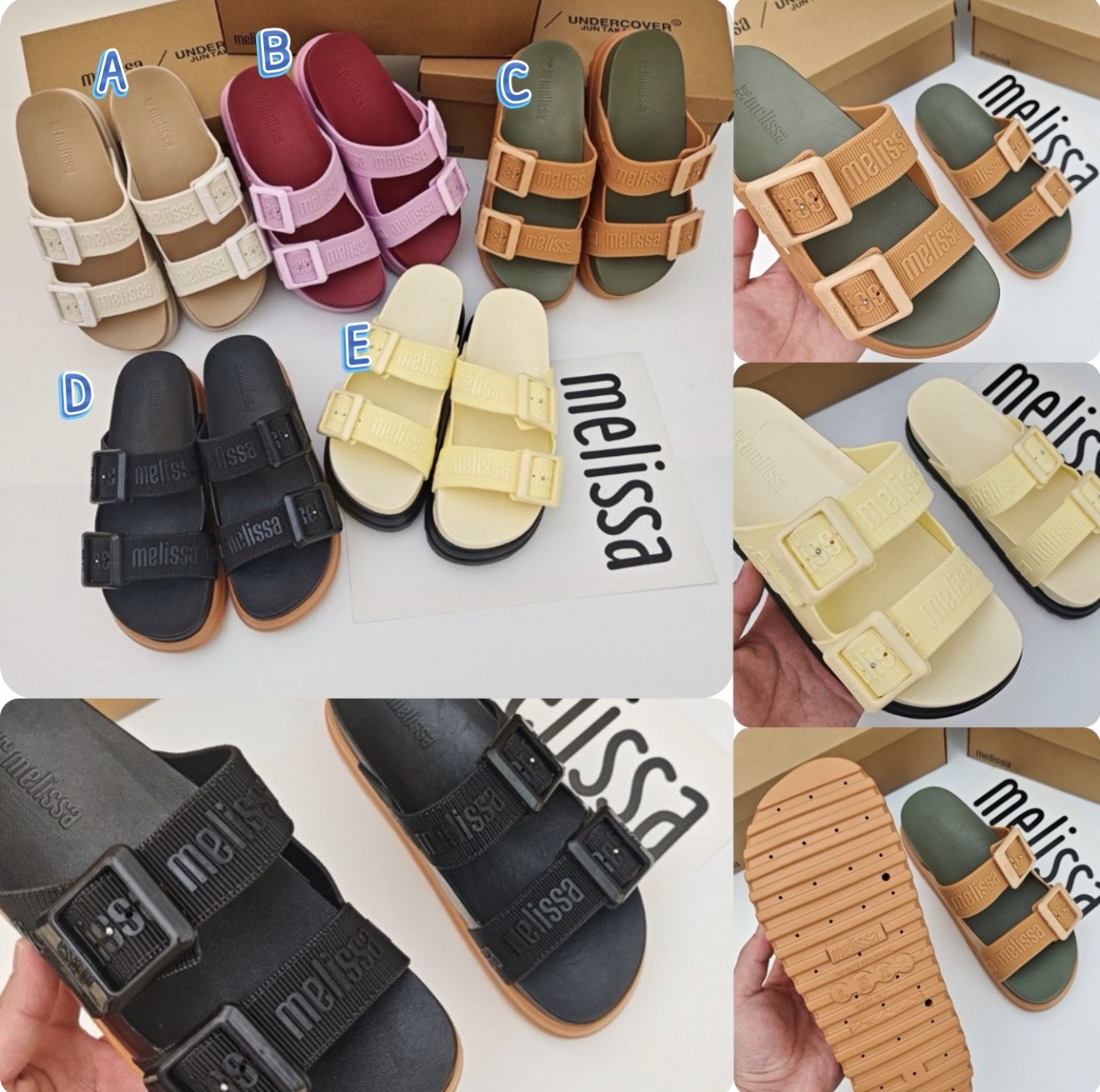 原單Mel*issa 雙帶果凍厚拖鞋 -2600427