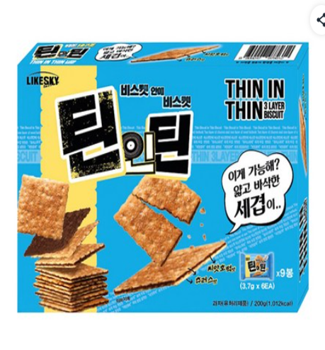 AU078 Thin In Thin 薄脆夾心餅乾 200g (1盒9入) (10包25元區) EXP:3個月或以上