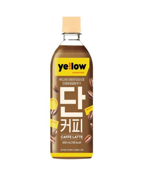 AU068 Yellow) 韓國甜咖啡拿鐵 500ml (10包15元區) EXP:26.12.14