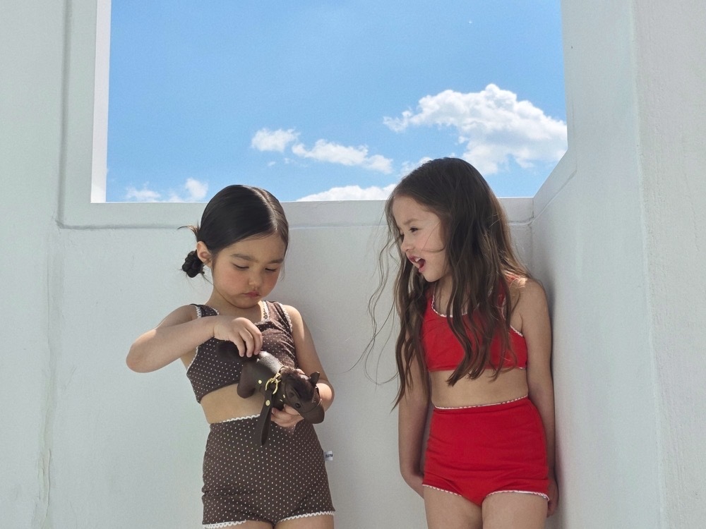 Ellymolly 波點兩面穿泳裝 / 2色