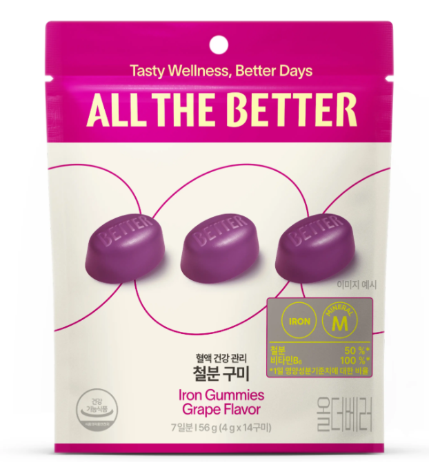 CR260607-T4 All The Better  - Iron Gummies Grape Flavor exp：2027.6以後 (買一送一，共兩件）