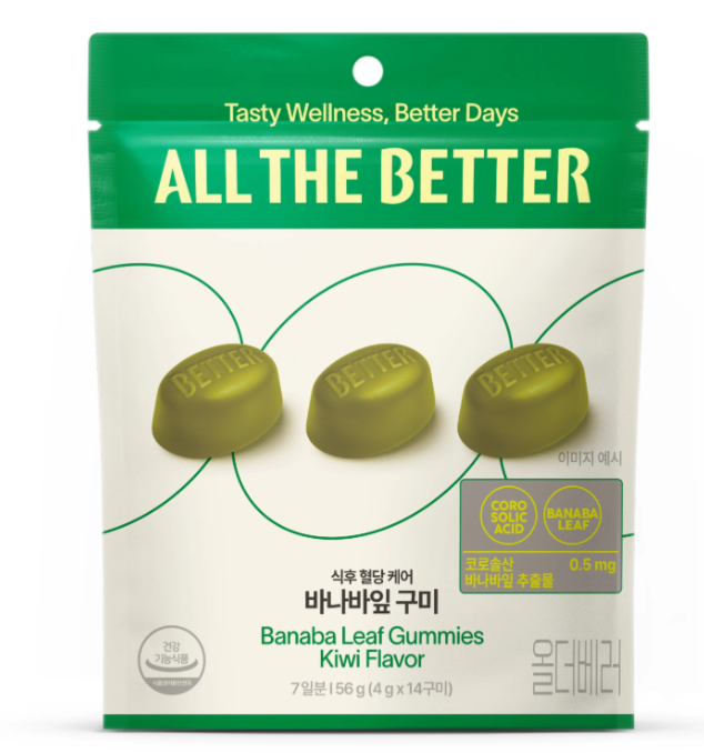 CR260607-T3 All The Better  - Banaba Leaf Gummies Kiwi Flavor exp：2027.6以後 (買一送一，共兩件）