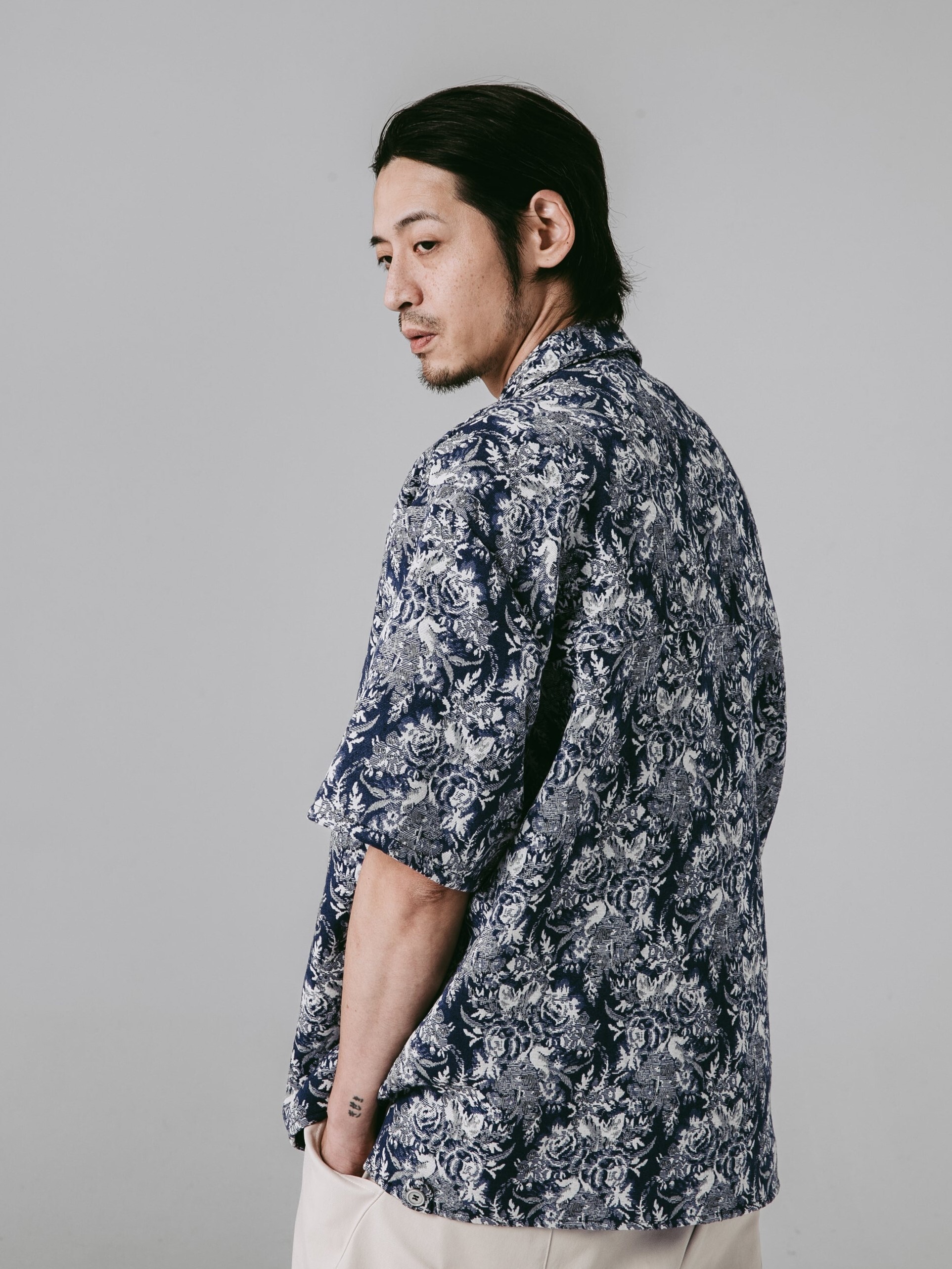 JIN 熵綻緹花襯衫