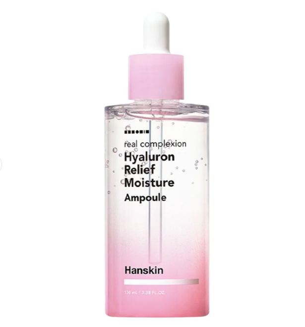 CR260607-H17 Hanskin 玻尿酸舒緩密集保濕精華液 Real Complexion Hyaluron Relief Moisture Ampoule 100ml (買一送一，共兩件）EXP:5/7/2028