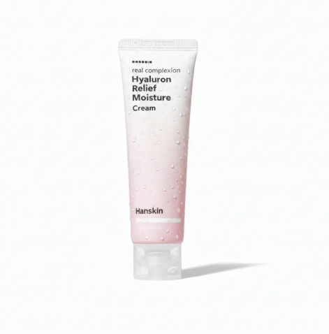 CR260607-H19 Hanskin 玻尿酸舒緩保濕霜 Real Complexion Hyaluron Relief Moisture Cream 50ml  (買一送一，共兩件）EXP:12/30/2027