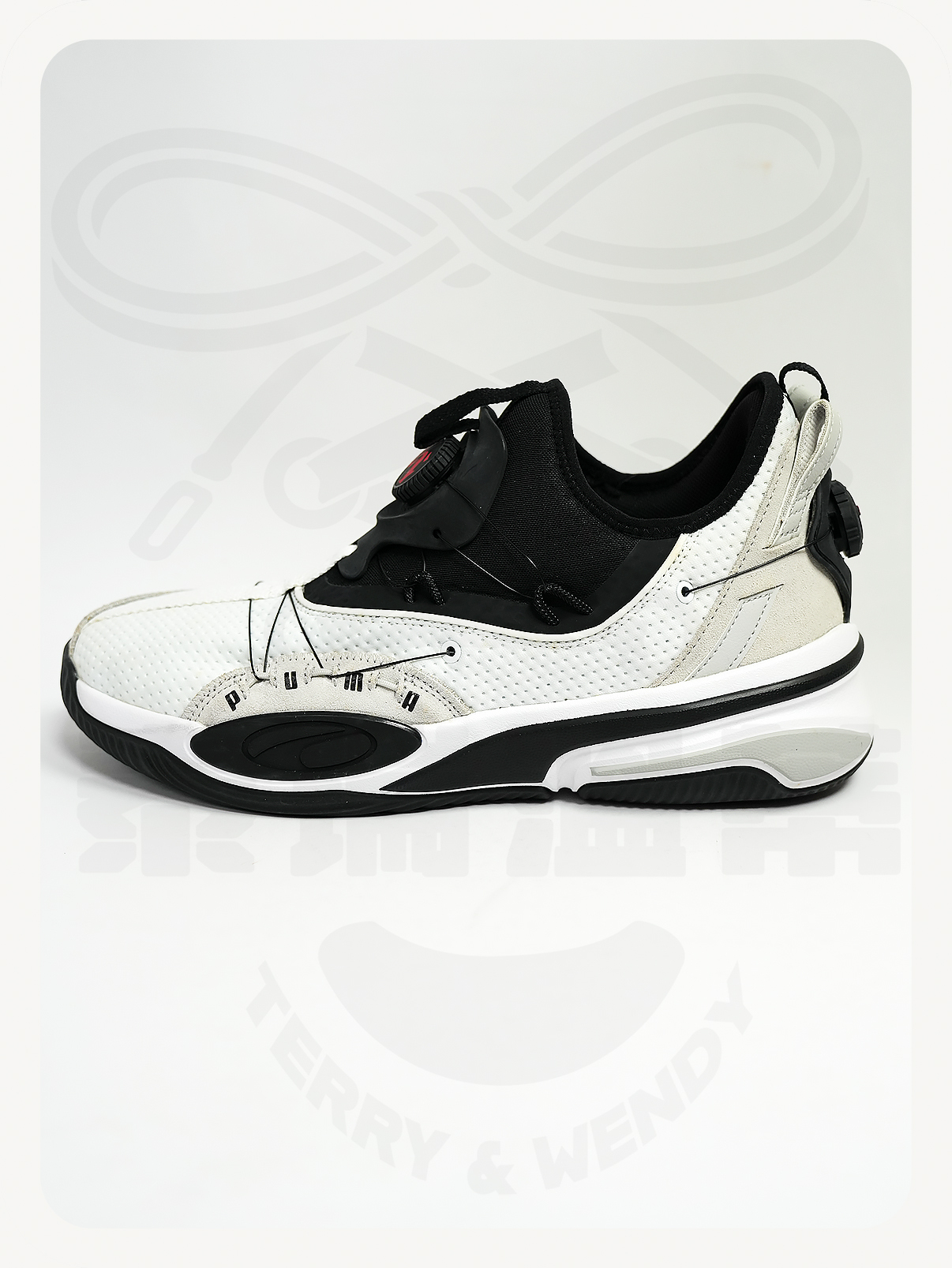 全新 US11 Puma Double Disc 'White Black'