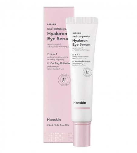 CR260607-H21 Hanskin 玻尿酸滾珠舒緩眼部精華 Real Complexion Hyaluron Eye Serum 25ml  (買一送二，共三件）EXP:8/12/2028