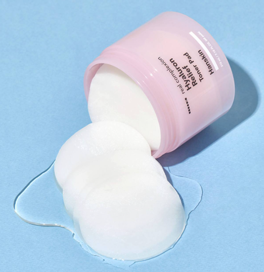 CR260607-H22 Hanskin 玻尿酸舒緩保濕爽膚棉片 Real Complexion Hyaluron Relief Toner Pad 60ea   (買一送一，共兩件）EXP:7/8/2027