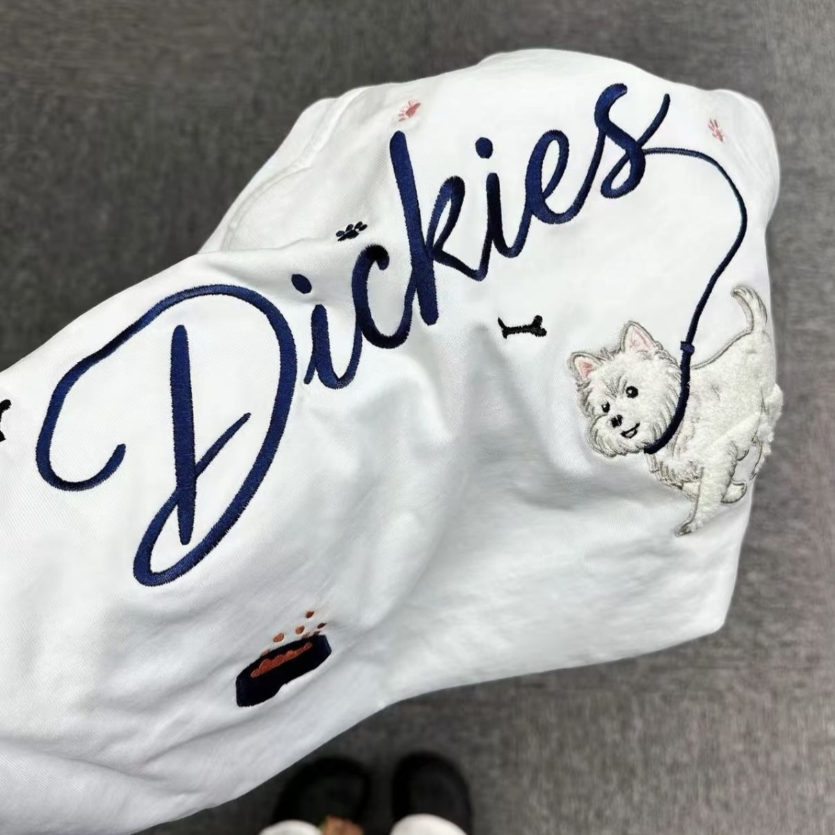 （預購）Dickies 厚磅西高地狗狗刺繡短袖 短T 情侶裝 寬鬆
