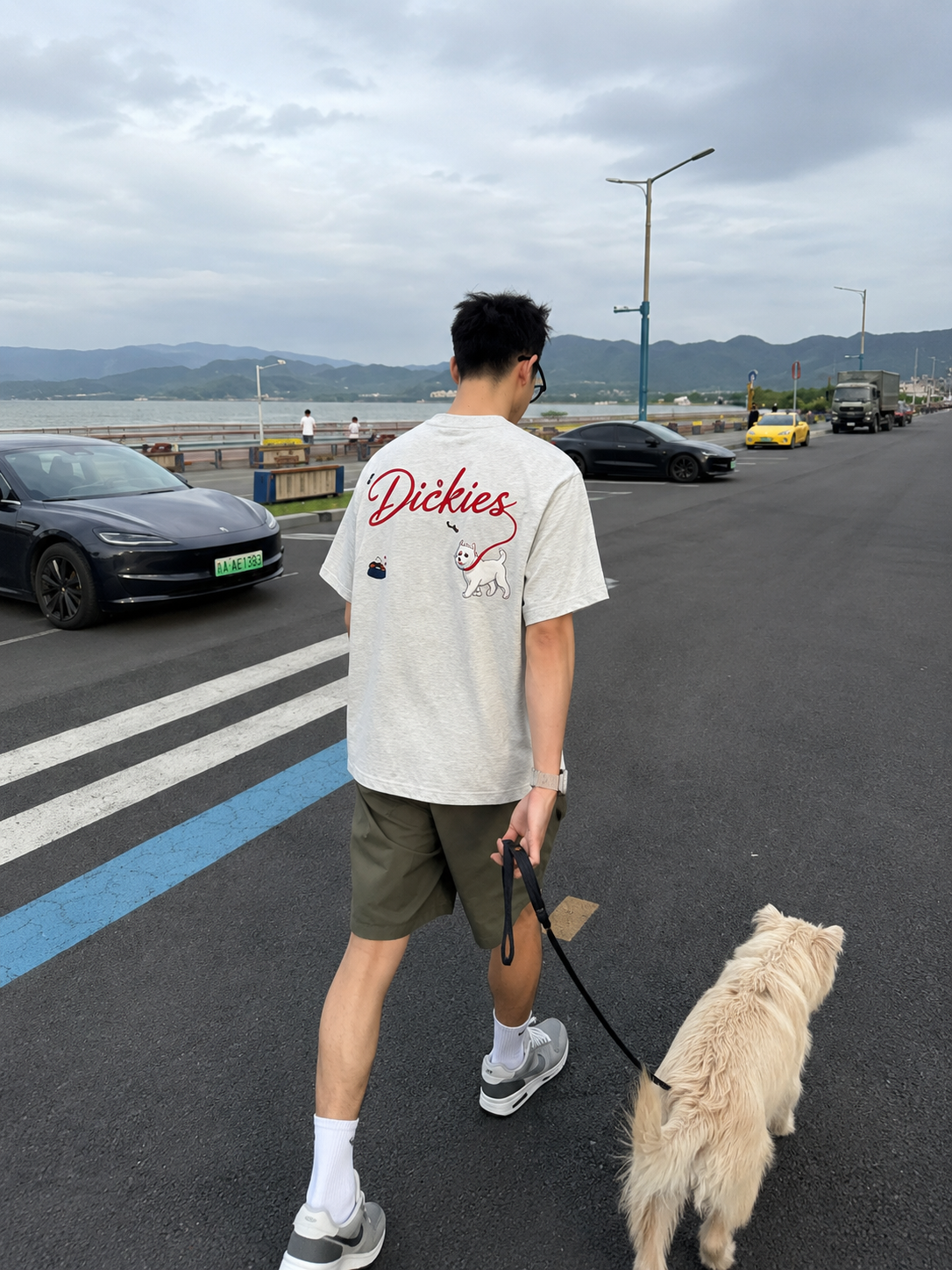 （預購）Dickies 厚磅西高地狗狗刺繡短袖 短T 情侶裝 寬鬆